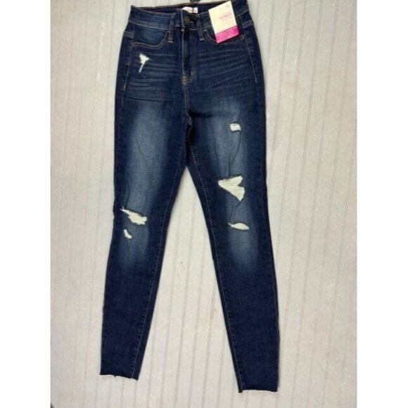 So Size 3 26 Womens Jeans Super High Rise Ultimate Jegging Stretch Dark … - Picture 1 of 5